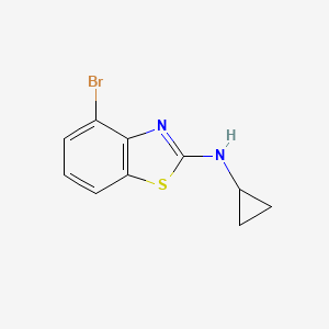molecular formula C10H9BrN2S B1520109 4-bromo-N-cyclopropyl-1,3-benzothiazol-2-amine CAS No. 1177346-46-1