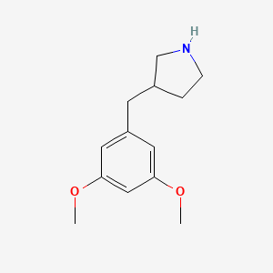 molecular formula C13H19NO2 B15201096 3-(3,5-Dimethoxybenzyl)pyrrolidine CAS No. 1219977-23-7