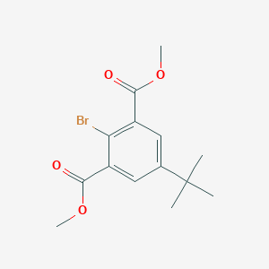 molecular formula C14H17BrO4 B15201109 Dimethyl 2-bromo-5-(tert-butyl)isophthalate 