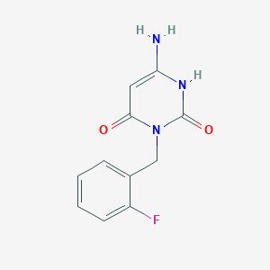 B1520113 6-amino-3-(2-fluorobenzyl)pyrimidine-2,4(1H,3H)-dione CAS No. 639780-60-2