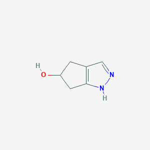 molecular formula C6H8N2O B15201187 1,4,5,6-Tetrahydrocyclopenta[c]pyrazol-5-ol 