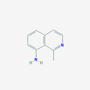 molecular formula C10H10N2 B15201201 1-Methylisoquinolin-8-amine 