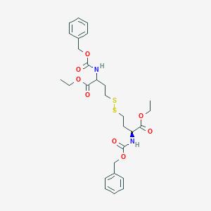 Ethyl N-((benzyloxy)carbonyl)-S-(((S)-3-(((benzyloxy)carbonyl)amino)-4-ethoxy-4-oxobutyl)thio)homocysteinate