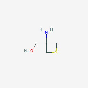 molecular formula C4H9NOS B15201237 (3-Aminothietan-3-yl)methanol 