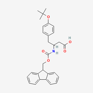 molecular formula C29H31NO5 B15201248 N-Fmoc-3-amino-4-(4-tert-butoxy-phenyl)-butyric acid 