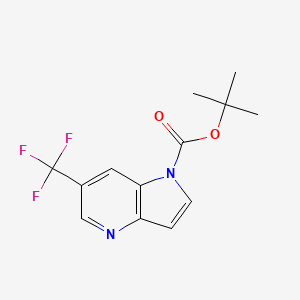 tert-butyl 6-(trifluoromethyl)-1H-pyrrolo[3,2-b]pyridine-1-carboxylate