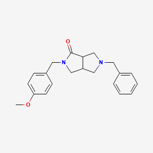 molecular formula C21H24N2O2 B15201312 5-Benzyl-2-(4-methoxybenzyl)hexahydropyrrolo[3,4-c]pyrrol-1(2H)-one 