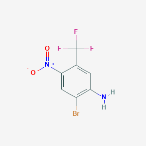 molecular formula C7H4BrF3N2O2 B1520135 2-Bromo-4-nitro-5-(trifluoromethyl)aniline CAS No. 1190198-31-2