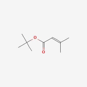 molecular formula C9H16O2 B15201355 Tert-butyl 3-methylbut-2-enoate CAS No. 22842-54-2