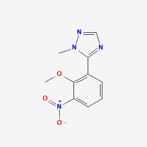 5-(2-methoxy-3-nitrophenyl)-1-methyl-1H-1,2,4-triazole