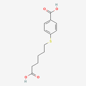 4-((5-Carboxypentyl)thio)benzoic acid