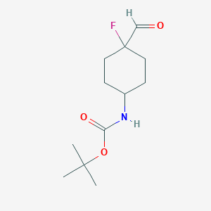 Tert-butyl (4-fluoro-4-formylcyclohexyl)carbamate