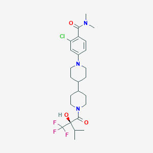 2-Chloro-4-{1'-[(2r)-2-Hydroxy-3-Methyl-2-(Trifluoromethyl)butanoyl]-4,4'-Bipiperidin-1-Yl}-N,N-Dimethylbenzamide