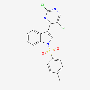 molecular formula C19H13Cl2N3O2S B15201443 3-(2,5-Dichloropyrimidin-4-yl)-1-tosyl-1H-indole 