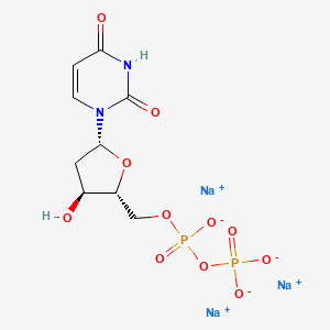 Sodium ((2R,3S,5R)-5-(2,4-dioxo-3,4-dihydropyrimidin-1(2H)-yl)-3-hydroxytetrahydrofuran-2-yl)methyl diphosphate