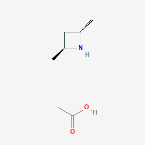 (2S,4S)-2,4-Dimethylazetidine acetate