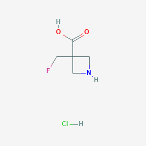 3-(Fluoromethyl)azetidine-3-carboxylic acid;hydrochloride