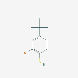 molecular formula C10H13BrS B15201511 2-Bromo-4-tert-butylbenzenethiol CAS No. 14395-55-2