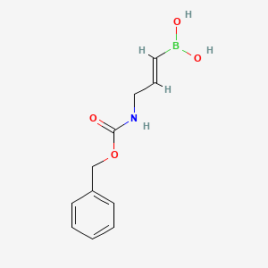 (E)-(3-(((benzyloxy)carbonyl)amino)prop-1-en-1-yl)boronic acid