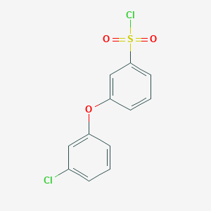 molecular formula C12H8Cl2O3S B15201543 3-(3-Chlorophenoxy)benzenesulfonyl chloride 