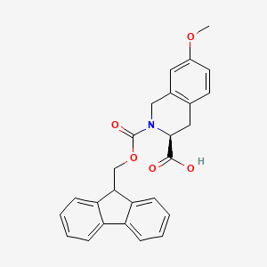 (S)-2-(((9H-Fluoren-9-yl)methoxy)carbonyl)-7-methoxy-1,2,3,4-tetrahydroisoquinoline-3-carboxylic acid