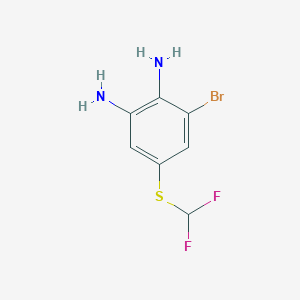 5-[(Difluoromethyl)thio]-3-bromobenzene-1,2-diamine