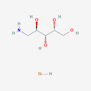 molecular formula C5H14BrNO4 B15201563 (2R,3R,4R)-5-aminopentane-1,2,3,4-tetrol;hydrobromide 