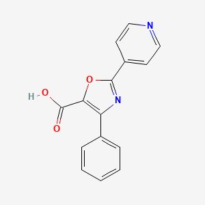 4-Phenyl-2-(pyridin-4-yl)oxazole-5-carboxylic acid