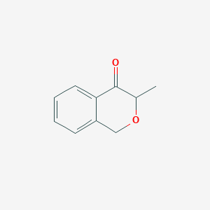 molecular formula C10H10O2 B15201622 3-Methyl-1H-2-benzopyran-4(3H)-one 