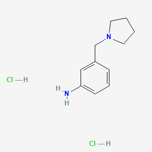 [3-(1-Pyrrolidinylmethyl)phenyl]amine dihydrochloride