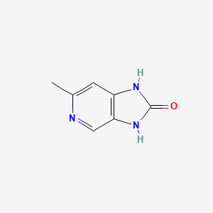 molecular formula C7H7N3O B15201659 6-Methyl-1,3-dihydro-2H-imidazo[4,5-c]pyridin-2-one 