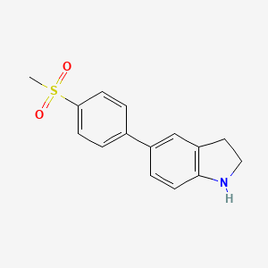 5-[4-(Methylsulfonyl)phenyl]indoline