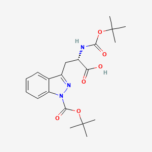 (S)-3-(1-(tert-Butoxycarbonyl)-1H-indazol-3-yl)-2-((tert-butoxycarbonyl)amino)propanoic acid