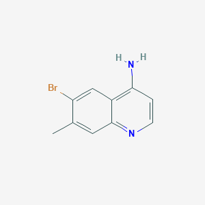 molecular formula C10H9BrN2 B1520169 4-Amino-6-bromo-7-methylquinoline CAS No. 1189106-59-9