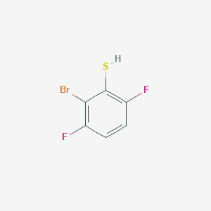 molecular formula C6H3BrF2S B15201695 2-Bromo-3,6-difluorobenzenethiol 