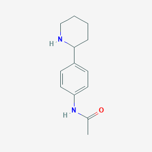 molecular formula C13H18N2O B15201706 N-(4-(Piperidin-2-yl)phenyl)acetamide 