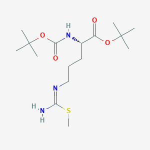 (S)-tert-Butyl 2-((tert-butoxycarbonyl)amino)-5-((imino(methylthio)methyl)amino)pentanoate