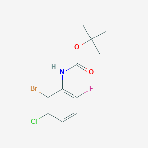 2-Bromo-3-chloro-6-fluoroaniline, N-BOC protected