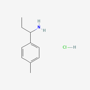 molecular formula C10H16ClN B1520173 1-(4-甲基苯基)丙-1-胺盐酸盐 CAS No. 1185341-34-7