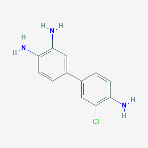 molecular formula C12H12ClN3 B15201746 3'-Chloro-[1,1'-biphenyl]-3,4,4'-triamine 