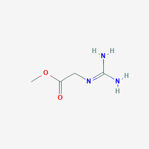 molecular formula C4H9N3O2 B15201757 Methyl 2-guanidinoacetate 