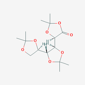 molecular formula C15H24O7 B15201784 (5R)-5-[(4S,5R)-5-[(4R)-2,2-dimethyl-1,3-dioxolan-4-yl]-2,2-dimethyl-1,3-dioxolan-4-yl]-2,2-dimethyl-1,3-dioxolan-4-one 