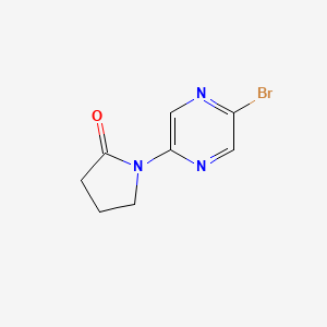 molecular formula C8H8BrN3O B1520181 1-(5-ブロモピラジン-2-イル)ピロリジン-2-オン CAS No. 1027512-29-3