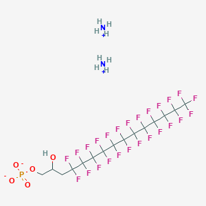 Diammonium 4,4,5,5,6,6,7,7,8,8,9,9,10,10,11,11,12,12,13,13,14,14,15,15,15-pentacosafluoro-2-hydroxypentadecyl phosphate