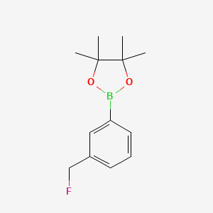 molecular formula C13H18BFO2 B15201841 2-(3-(Fluoromethyl)phenyl)-4,4,5,5-tetramethyl-1,3,2-dioxaborolane 