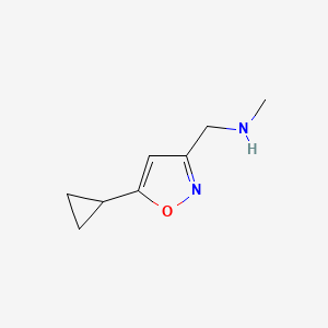 [(5-Cyclopropylisoxazol-3-yl)methyl]methylamine