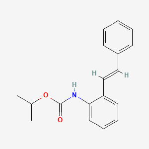 molecular formula C18H19NO2 B15201858 Isopropyl (E)-(2-styrylphenyl)carbamate 