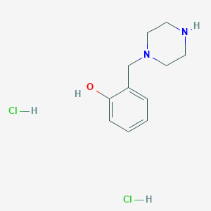 molecular formula C11H18Cl2N2O B1520186 2-(Piperazin-1-ylmethyl)phenol dihydrochloride CAS No. 1177360-33-6