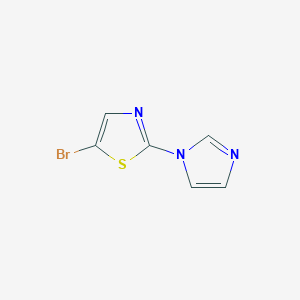 Thiazole, 5-bromo-2-(1H-imidazol-1-yl)-