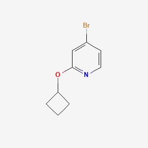 molecular formula C9H10BrNO B1520188 4-Bromo-2-cyclobutoxypyridine CAS No. 1142194-51-1